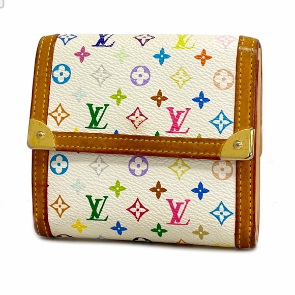 Louis Vuitton Monogram Multicolor Porte Monnivier Carte Credit Wallet M92983 - Picture 1 of 12